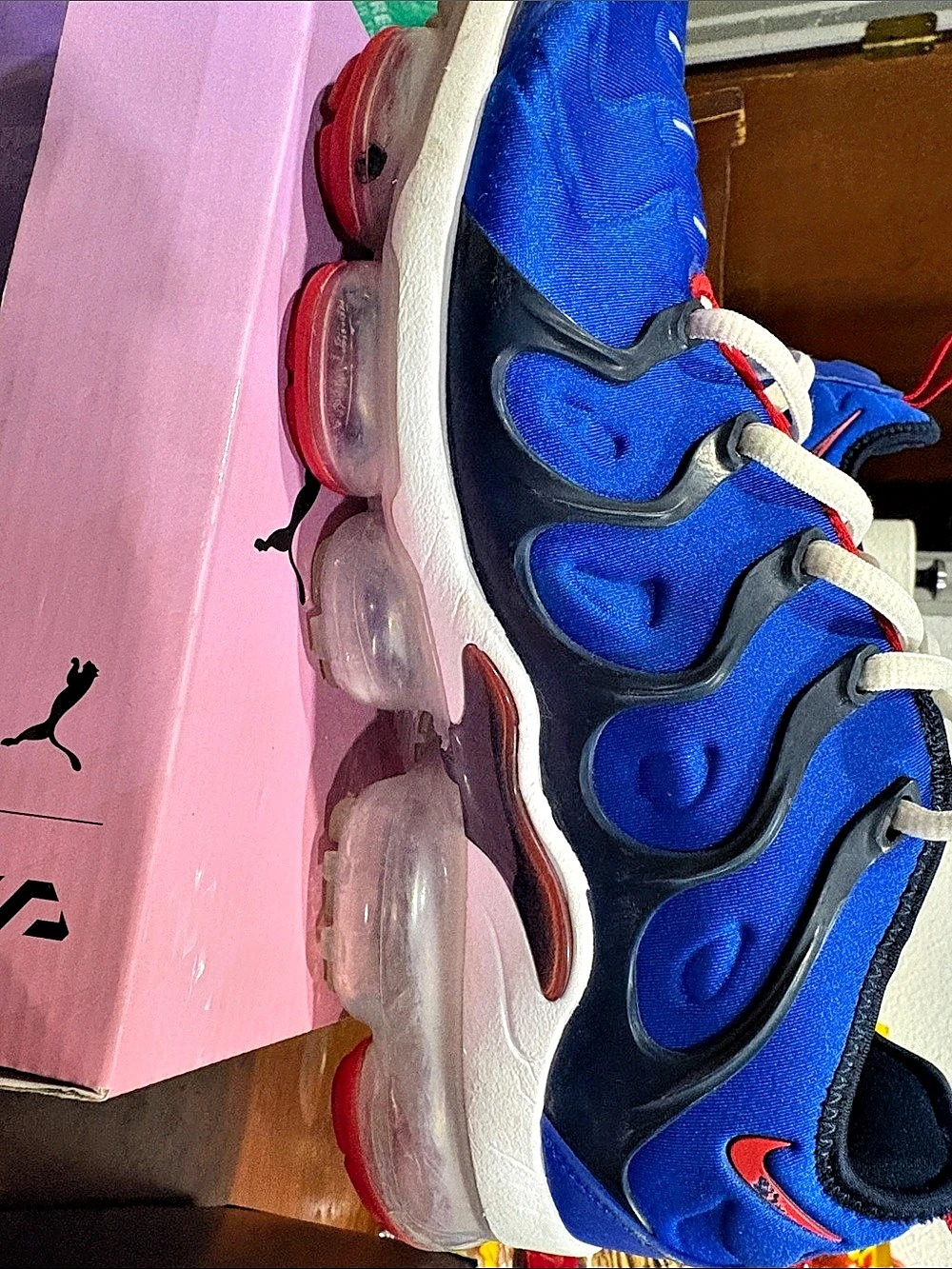 Nike Air VaporMax Plus Blue & Black US 10 Like New